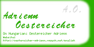 adrienn oestereicher business card